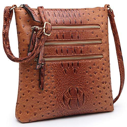 Dasein Lightweight Crossbody Bags for Women Shoulder Bag Purse Vegan Leather Soft Travel Handbag with Multi Pockets, Women's, Size: 9.5, Pink