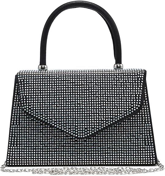 Womens Evening Clutch Bag Designer Evening Handbag,Lady Party Clutch  Purse,Black