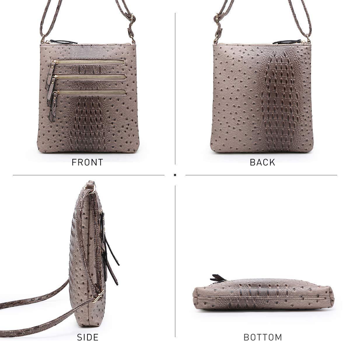 DANDON LLC Purses And Handbags For Women- Crossbody Purse, women's shoulder  handbags, Zipper Pocket Adjustable Strap, leather, Black purses For Women:  Handbags
