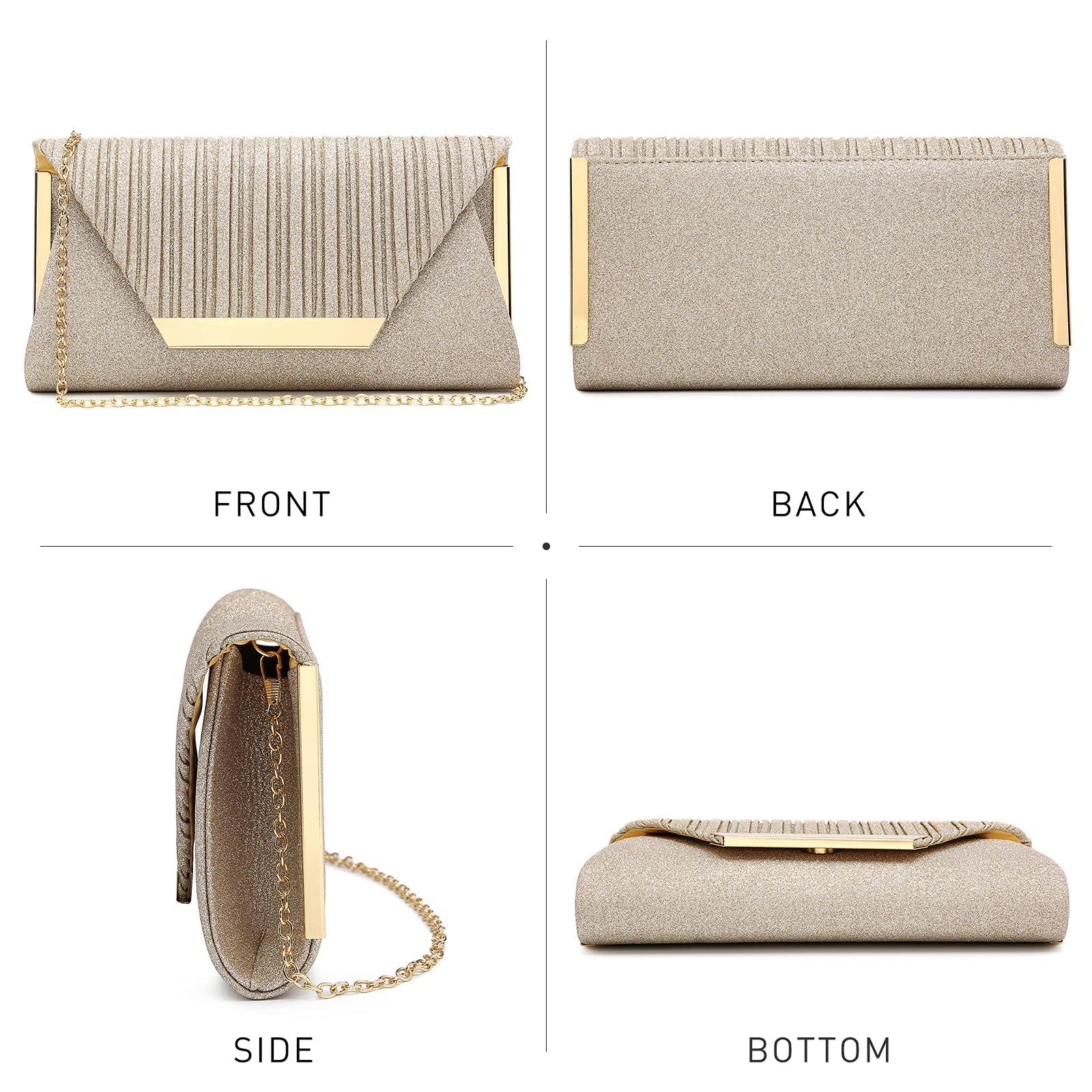 VINTAGE 1960s Gold Glitter Clutch Purse Snap Close | Glitter purse, Vintage clutch  purse, Clutch purse evening