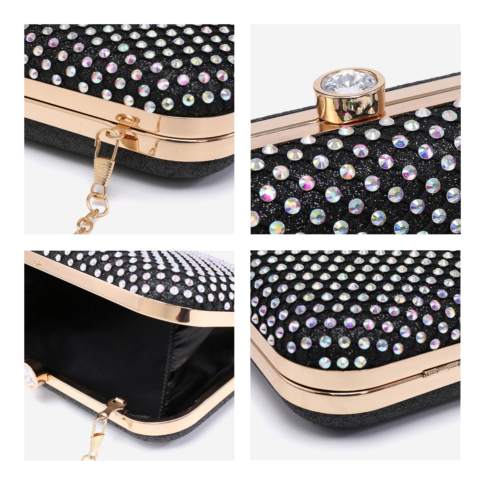 Glamorous Glitter Bling, Sequin, Luxury, Shiny Rainbow Inlaid Rhinestone  Evening Clutch Bag Evening Bag, Dinner Bag For Party Girl, Woman, Bride  Perfect for Party, Wedding, Prom, Dinner/Banquet, For Cocktail